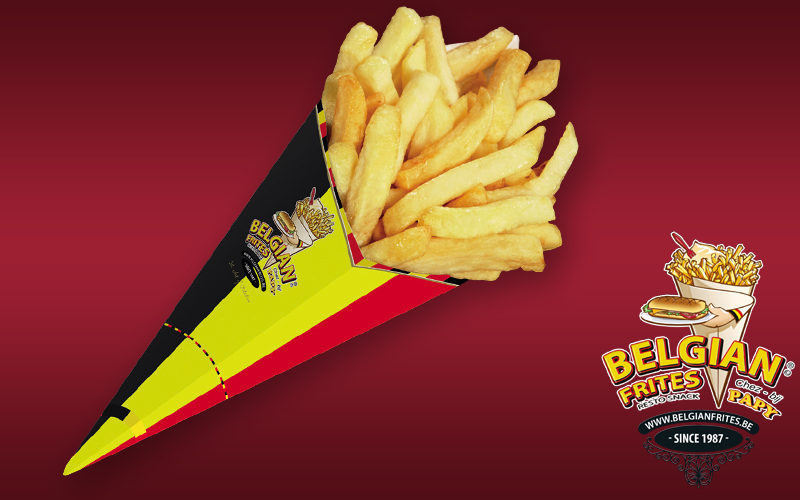 La vie est belge cadeau frites et drapeau Belgique' Boîte à goûter